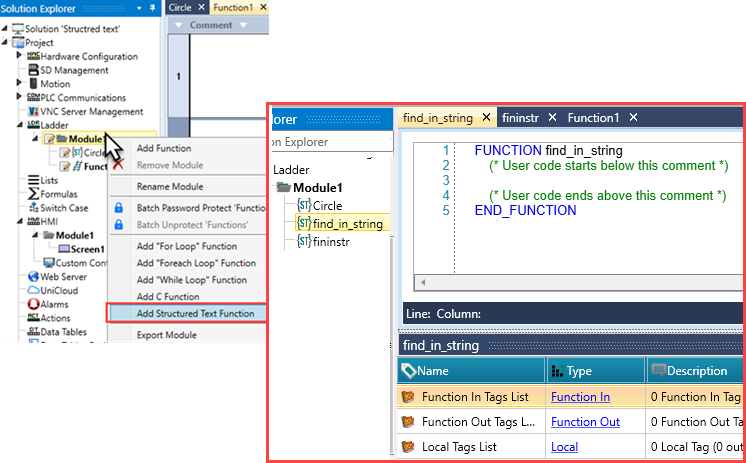 Structured Text Functions