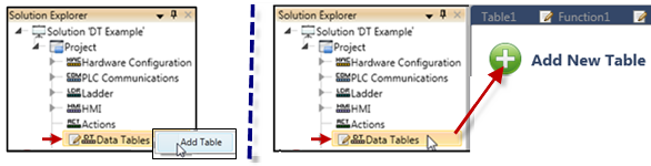 Add Data Table