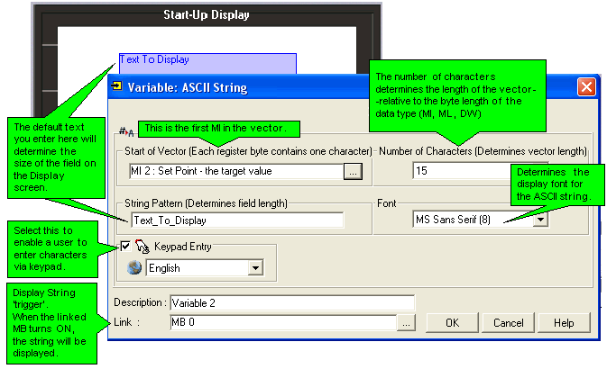 string ascii