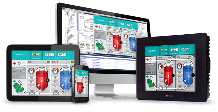 Dòng Unistream- bộ điều khiển có thể lập trình (PLC HMI)